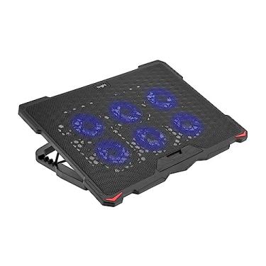 Imagem de Bright Cooler para Notebook 6 Fans (6 Ventoinhas) LED e USB Hub Preto Bright, 1500 RPM, Ruído 20dBA
