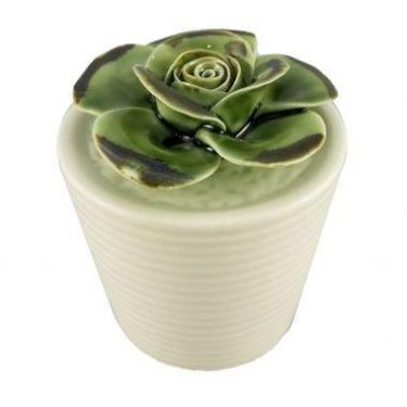Imagem de Vaso Com Suculenta De Ceramica 6,7cm X 6,7cm X 6,4cm - Btc Decor