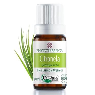 Imagem de PHYTOTERAPICA- Óleo Essencial de Citronela -Para Difusor, Massagem e Aromaterapia -Ótimo para usar em vaporização facial para peles oleosas ou máscaras de argilas - 100% Puro e Natural -Herbáceo, 10ml