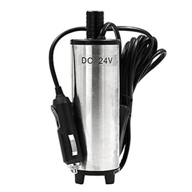 Imagem de Stainless Steel Water Oil Fuel Transfer Pump Mini Fuel Pump Electric Pump Oil Liquid Fuel Water Auto Oil Pump - 24V 38mm Lightercoding/153
