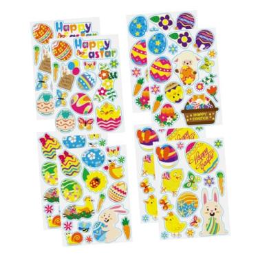 Imagem de Toyvian 1 Conjunto De 24 Peças de Páscoa Coelhinho Adesivo prazer dante fun qualidade lembrancinhas adesivos de parede para lojas pascoa ovos decorar adesivo de parede PVC