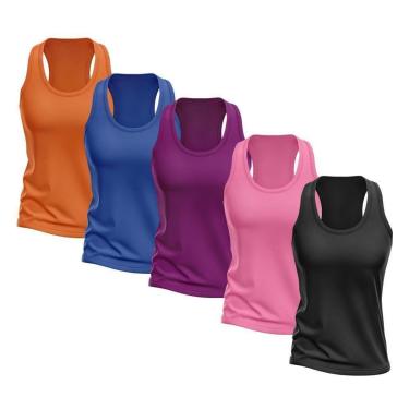 Imagem de Kit 5 Regata Good Look Nadador Dry Proteção Solar UV Feminina-Feminino