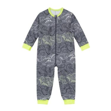 Imagem de Pijama Macacão De Moletom Infantil Menino Brandili