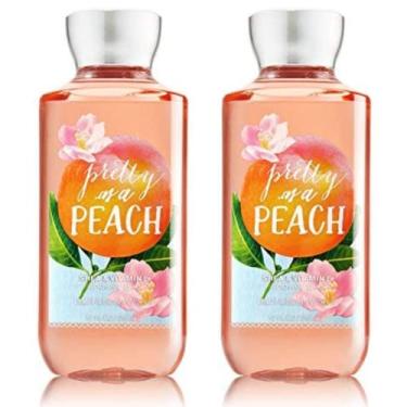 Imagem de Bath and Body Works Gift Set of of 2 - 10 Fl Oz Shower Gel (Pretty as a Peach) Multicolor