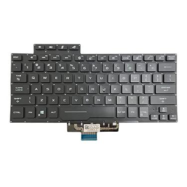 Imagem de Huasheng Suda Retroiluminação de teclado de laptop US substituição para ASUS ROG G14 Zephyrus GA401 GA401I GA401IU GA401IV GA401M GA401IH 6037B0207101 0KNR0-2618US00