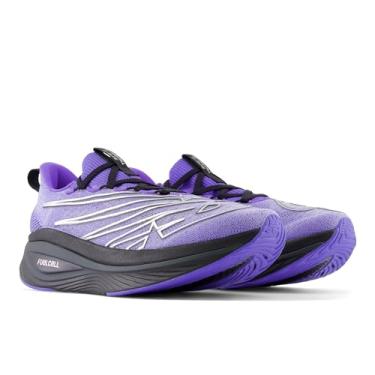 Imagem de New Balance Tênis de corrida feminino FuelCell Supercomp Elite V3, Índigo elétrico/preto, 9 Wide