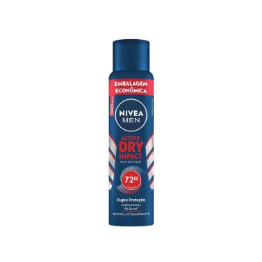 Imagem de Desodorante Antitranspirante Aerosol Nivea Men Active Dry Impact 72H 200Ml