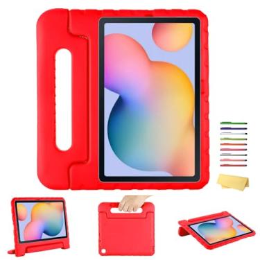 Imagem de UUcovers Capa infantil para tablet Galaxy Tab S6 Lite de 10,4 polegadas 2024/2022/2020 (SM-P620/P625/P613/P619/P615/P610), com suporte para caneta S/suporte de espuma vinílica acetinada macia, leve