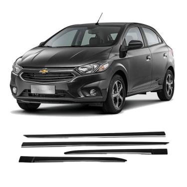 Imagem de Friso Lateral Gm Onix 2012 A 2024 Preto Cromado 7356A