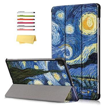 Imagem de UUcovers Capa para Galaxy Tab S6 Lite de 10,4 polegadas, modelo 2022/2020 (SM-P610/P613/P615/P619), capa inteligente com suporte triplo com despertar/hibernar automaticamente, capa de couro PU leve e