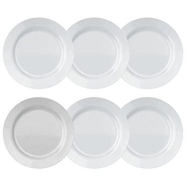 Imagem de Jogo Pratos Rasos, Menu Opaline, 6 Peças, Branco, Duralex