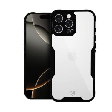 Imagem de Gshield Capa Case Capinha Dual Shock Sense Preta Acabamento Premium Proteção Contra Arranhões, Quedas e Impactos para (iPhone 16 Pro)