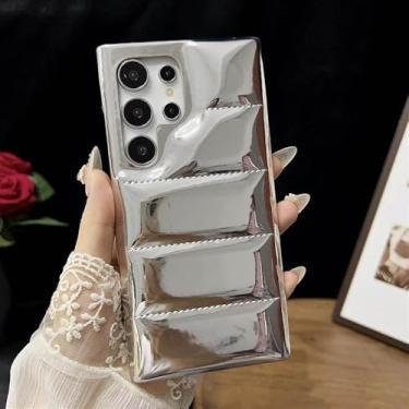 Imagem de Jaqueta Fashion Shining Down The Case para Samsung Galaxy S24 Ultra S23 Ultra, Prata, para Galaxy S24 Ultra