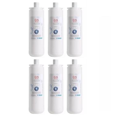 Imagem de Kit 6 Refil Filtro Purificador Ibbl C+5 Fr600 Expert Evolux Cor Branco