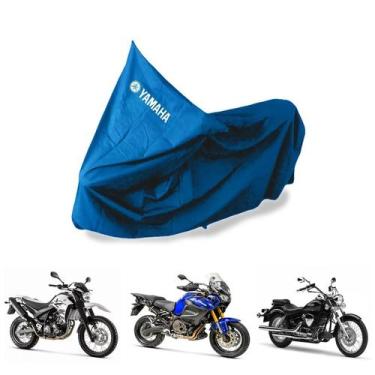Imagem de Capa Protetora Impermeável Para Moto Yamaha - SPTS,  GG, Azul-celeste