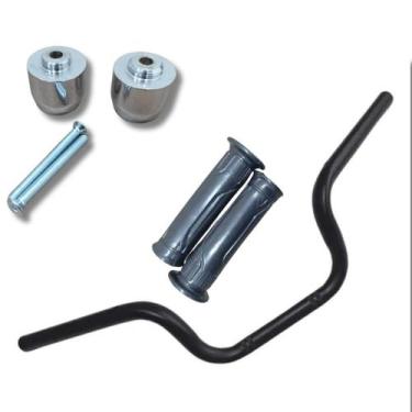 Imagem de Guidão Com Pezinho e Manopla Factor 150 Ano 2022 Em Diante Preto Pilot