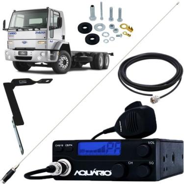Imagem de Rádio Móvel Px 40 Canais RP-40 Antena Mini Maria Mole Inox 1,40 metros
