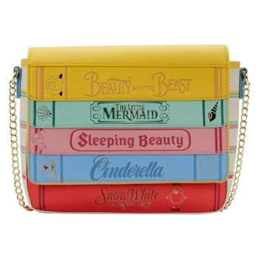 Imagem de Loungefly Disney Princess Books Bolsa transversal clássica, Princesas da Disney, One Size