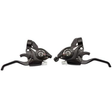 Imagem de Par Trocador Passador Alavanca Câmbio Tipo Shimano 9v 27v - Paco