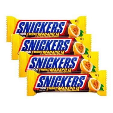 Imagem de Kit 4 Chocolate Snickers Mousse de Maracujá 42g