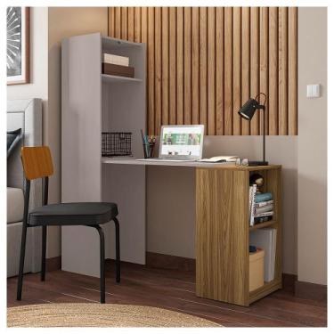 Imagem de Armário Multiuso Com Mesa Auxiliar Mult Max Caemmun, Cacao e Mel