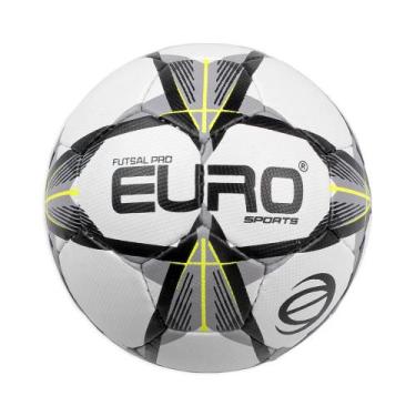 Imagem de Bola Euro Pro Tec Touch Futsal, Cinza