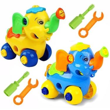 Imagem de Kit 2 Elefantes Infantil de Montar com Chave Presente para Crianças Ed