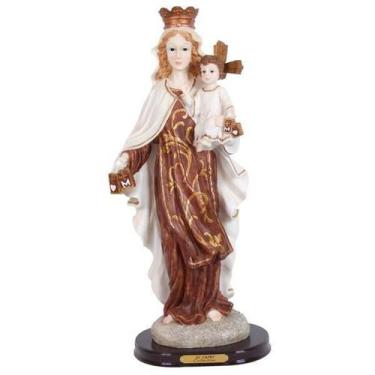 Imagem de Imagem Nossa Senhora do Carmo Resina Importada Religiosa 29cm - Zona L