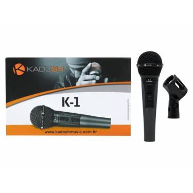 Imagem de Microfone Profissional Dinâmico Com Fio K1 Kadosh C/ Bag Nfe