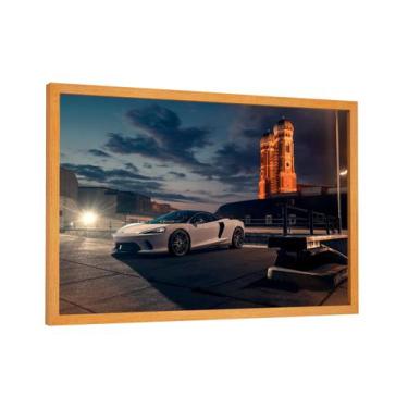 Imagem de Quadro decorativo - carro branco mclaren cidade - Cultture, 26,6x40cm,