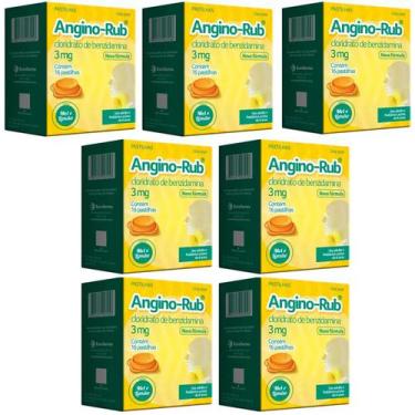 Imagem de KIT 7 Angino Rub 3mg Sabor Mel e Limão 16 Pastilhas - EUROFARMA REFERE