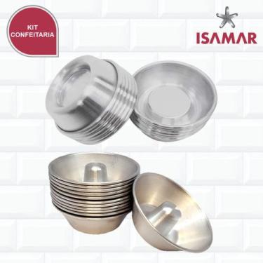 Imagem de Forminha Mini Suíça Pudim + Mini Ballerine - Isamar, KIT COFNEITEIRO