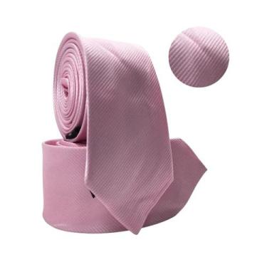 Imagem de Gravata Social Risco Fino Padrinho Evento - RPires, Rosa bebe risco fi