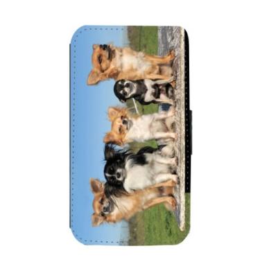Imagem de Rikki Knight Capa carteira flip para Galaxy S3 com design de cachorro Chihuahuas para Galaxy S3