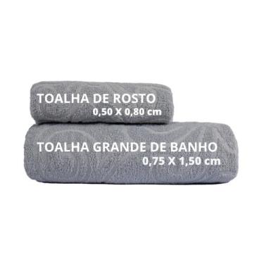 Imagem de Toalha de Banho e Rosto Grossa 100% Algodão Suave e Macia - Bella Enxo