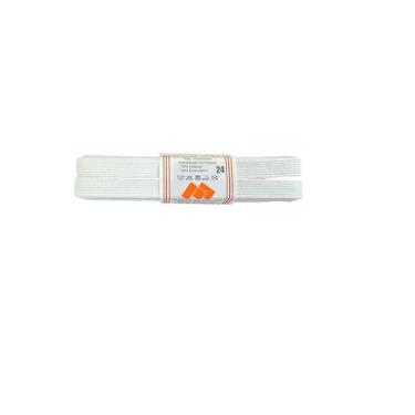 Imagem de Elástico Chato N24 Branco 1,5cm- Kit 4 rolos de 10 metros - Mor