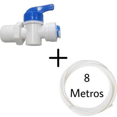 Imagem de Adaptador Conexão Filtro Purificador de Água com Mangueira 8 Metros - 