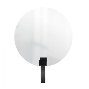 Imagem de Espelho Funcional Hook Preto Alça Preta 50 Cm Redondo - e2g Design