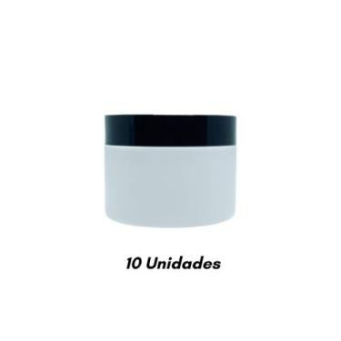Imagem de Combo Atacado Pote Vazio 300grs C Tampa Preta Cosmeticos 10u - Embanet