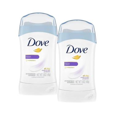 Imagem de Kit 2 Desodorantes Antitranspirantes Stick Dove Fresh 45g