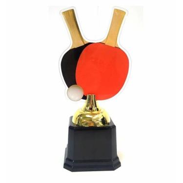 Imagem de Trofeu 600143 PING PONG Tenis Mesa 2 raquetes 20cm - Vitória