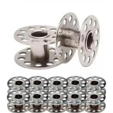 Imagem de Kit 10 Bobina Carretilha de Metal Alta Maquina Domestica - 1222 - Lanm