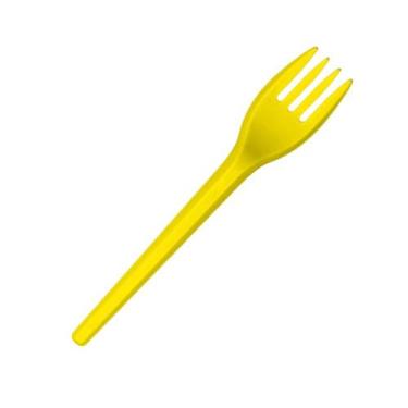 Imagem de Garfo De Sobremesa Amarelo 50 Un - ELITE