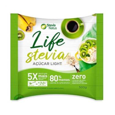 Imagem de Açúcar Light Life Stevia Adoça e Rende 5x mais - 500g - Stevia Natus