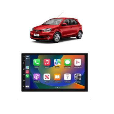 Imagem de Kit Multimídia Etios 7 Pol CarPlay AndroidAuto - 708BR Roadstar