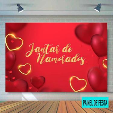 Imagem de Painel de Festa para dia dos namorados - Shopp do Adesivo