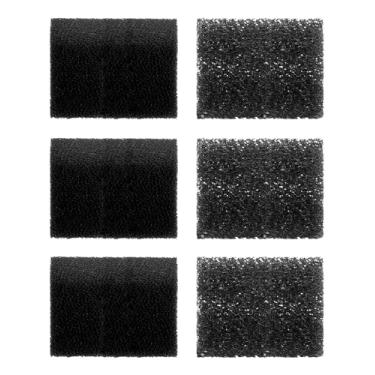Imagem de FUMAK Esponja de substituição (pacote de 6 meses) para filtro de aquário, peças de substituição de filtro de aquário incluindo 3 esponjas finas e 3 esponjas grossas