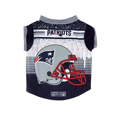 Imagem de Littlearth Camiseta unissex adulto NFL New England Patriots Performance Pet da NFL, cor da equipe, pequena