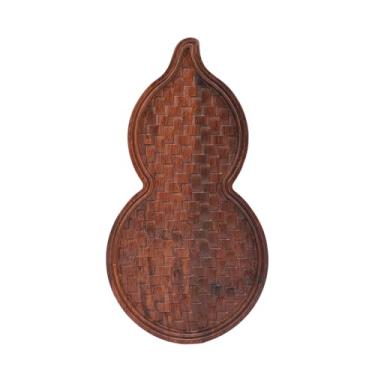 Imagem de Bandeja de chá Em Forma de Cabaça Bambusoideae Porta-copos Chinesa para Bar de Escritório Doméstico, Bandeja de Servir chá, Tapete Decorativo