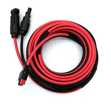 Imagem de Magiktech Kits de Painéis Solares Cabo de Carga Compatível com Adaptador Anderson e Conectores Solares para Estações de Energia Portáteis Geradores Solares (12Awg 25 Pés Horizontal)